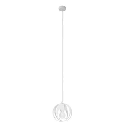 Biała industrialna lampa wisząca ze stali - A189 Morello