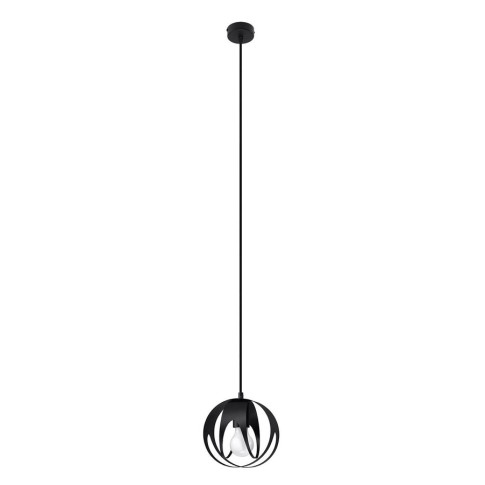 Czarna lampa wisząca kula w stylu loft - A189 Z8-B15