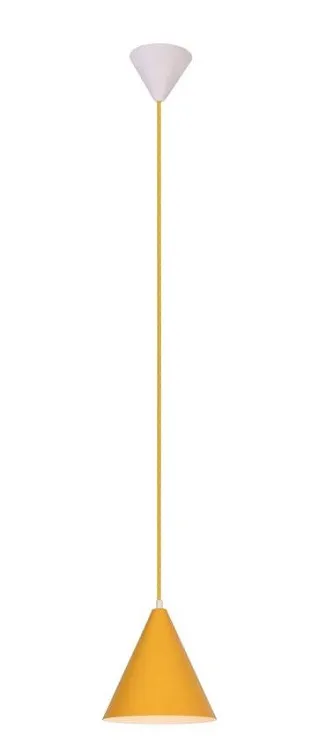 Żółta lampa wisząca stożek - V014 M0-P53