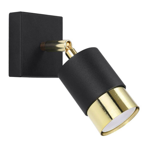 Czarno-złoty punktowy kinkiet ścienny - 4X A183 C9-G27