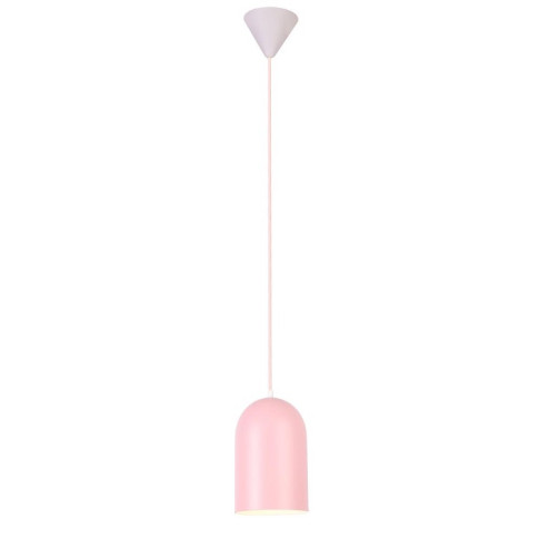 Różowa lampa wisząca z owalnym kloszem - V015 C4-S48