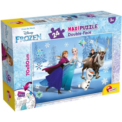 Lisciani Puzzle dwustronne Supermaxi 24 Kraina Lodu -