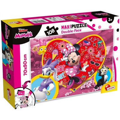 Puzzle dwustronne maxi Myszka Minnie 108