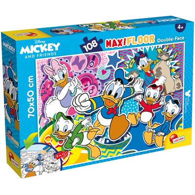 Lisciani Kaczor Donald. Puzzle dwustronne Maxi 108 el. -