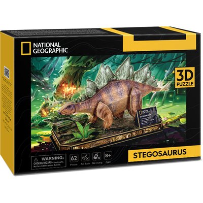 Puzzle 3D Stegozaur National Geographic - Cubic Fun