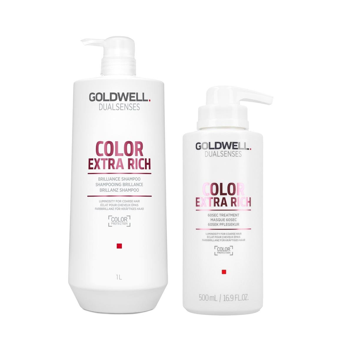 Goldwell DUALSENSES COLOR EXTRA RICH Szampon 1000 ml + Kuracja 500 ml 0000052700
