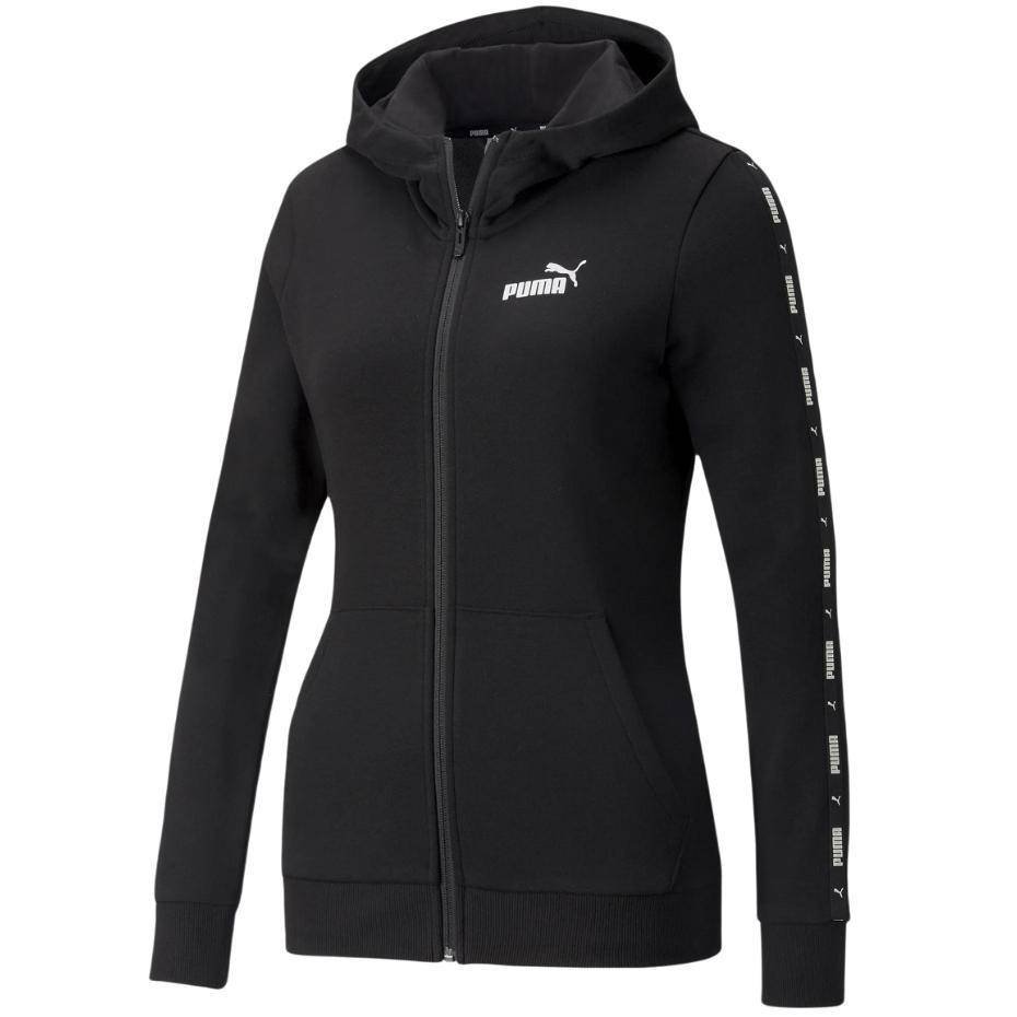 Bluza Damska Puma Power Tape Full-Zip Hoodie Tr Czarna 847119 01-Xs