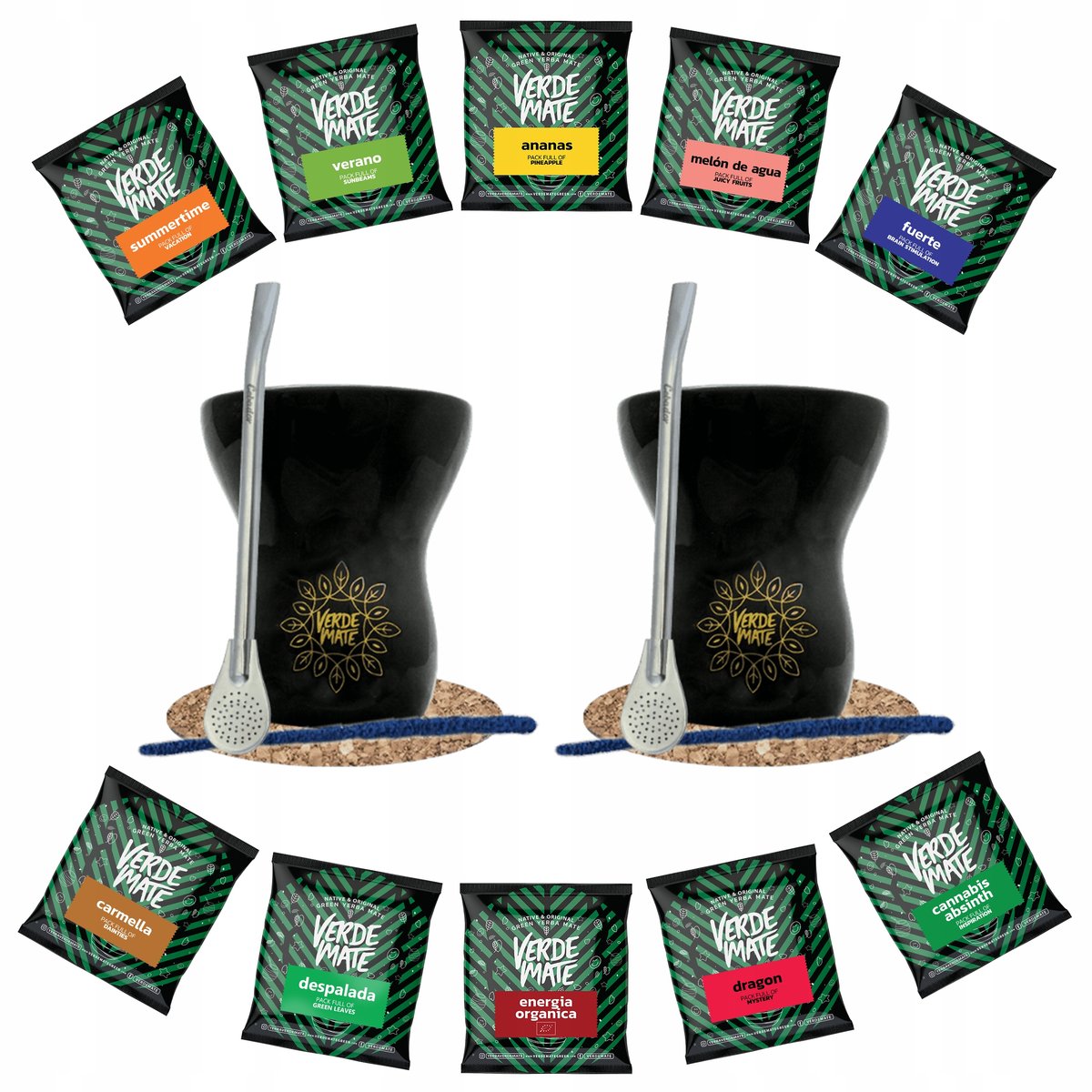 Zestaw Yerba VERDE MATE GREEN 500g DLA DWOJGA