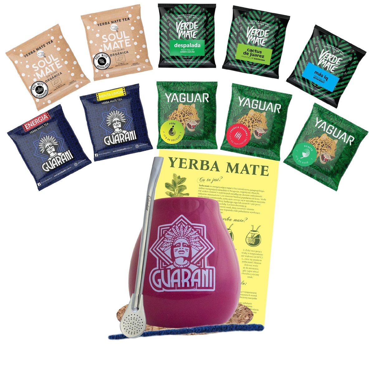 Zestaw Startowy Yerba Mate Kompletny 10x50g