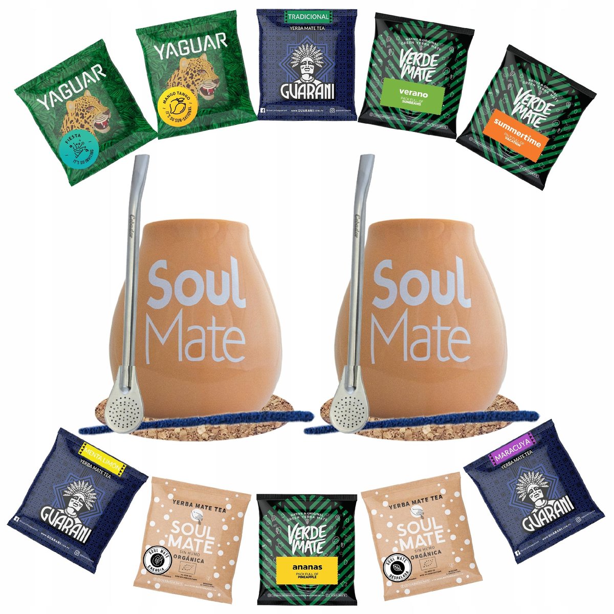 Zestaw Yerba Mate dla dwojga Soul Mate 10x50g 500g