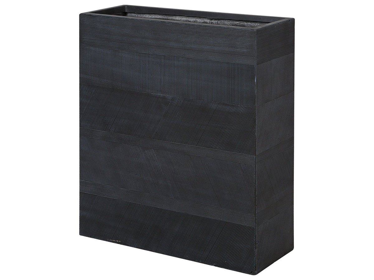 Doniczka 80 x 30 x 92 cm czarna THIMENA