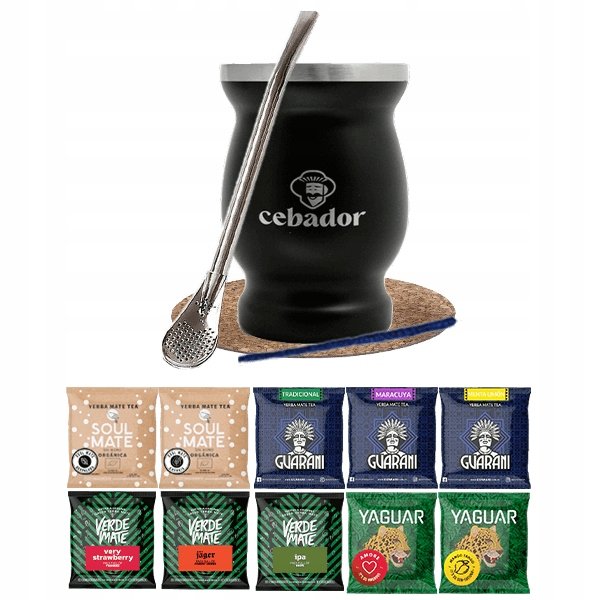 Zestaw Yerba Verde Mate Green 10x50g TermoMate