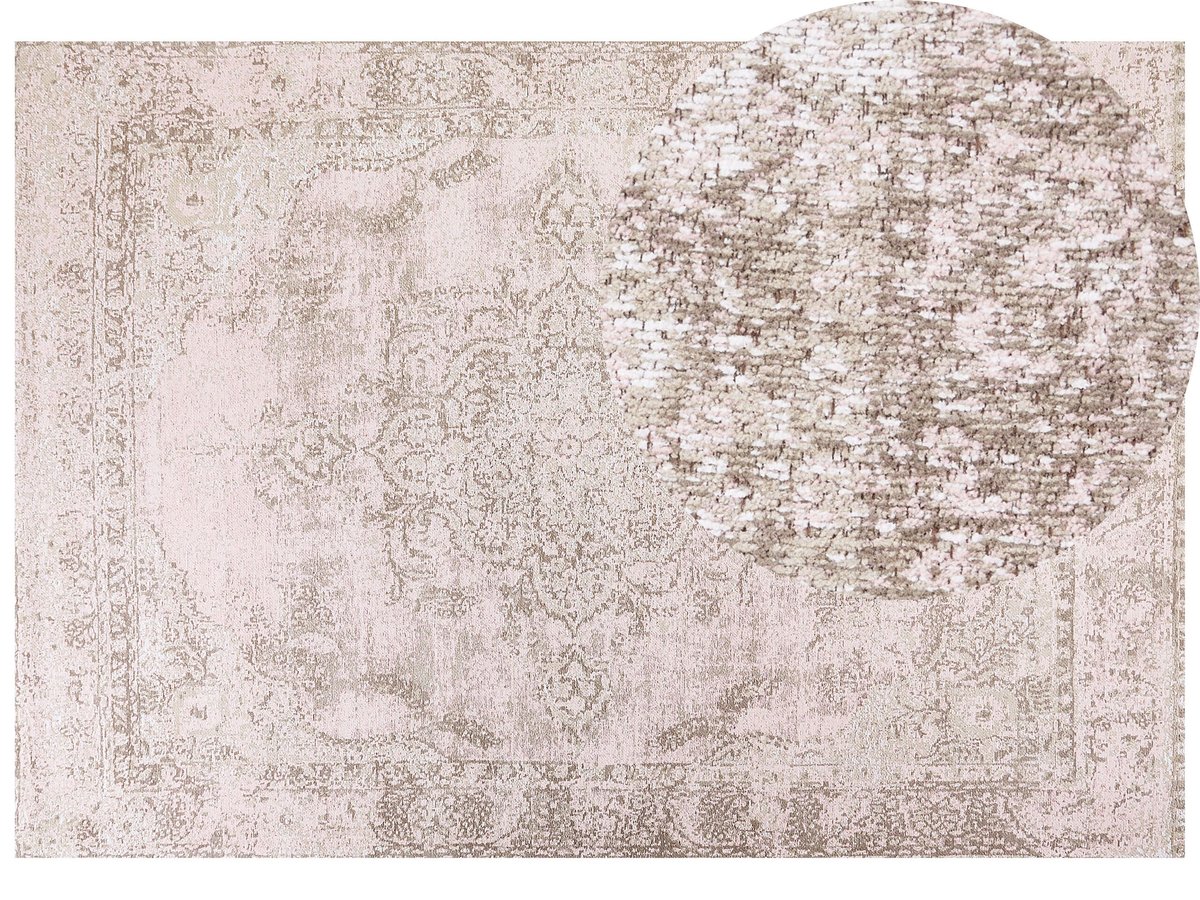 Dywan bawełniany 160x230 cm różowy MATARIM