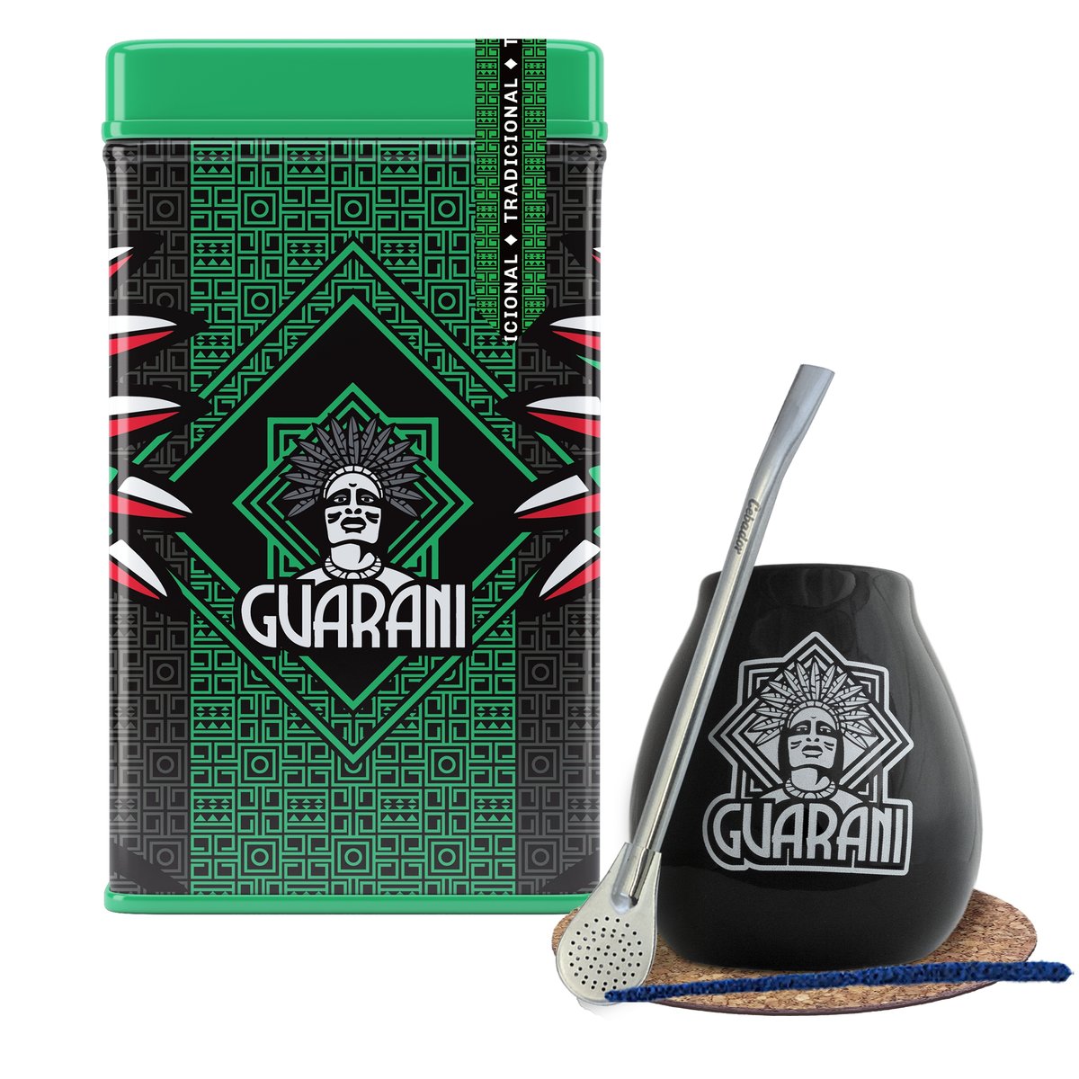 Zestaw Yerbera Guarani Elaborada Tykwa 0,5kg 500g