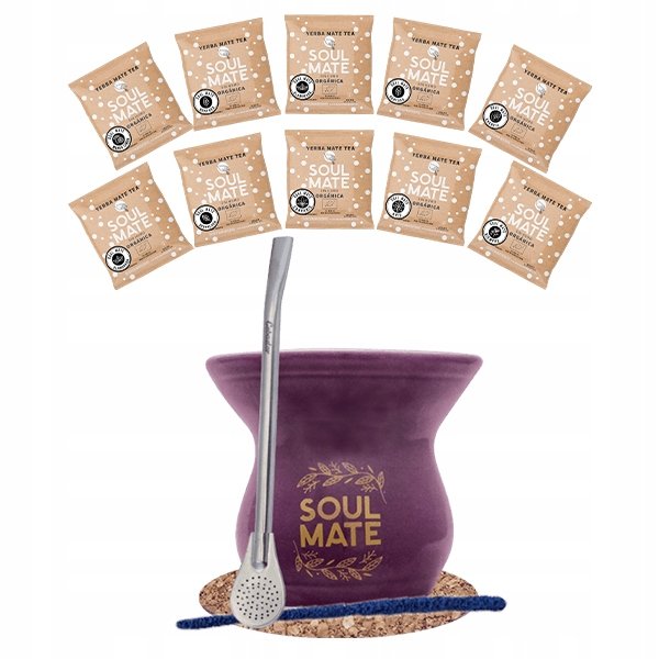 Zestaw Yerba Soul Mate 500g Tykwa Bombilla 10x50g