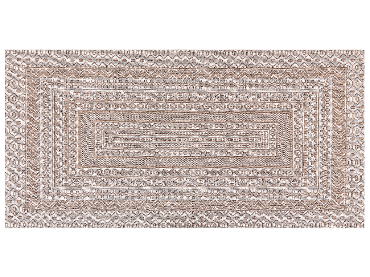Dywan 80x150 cm beżowo-biały BAGLAR