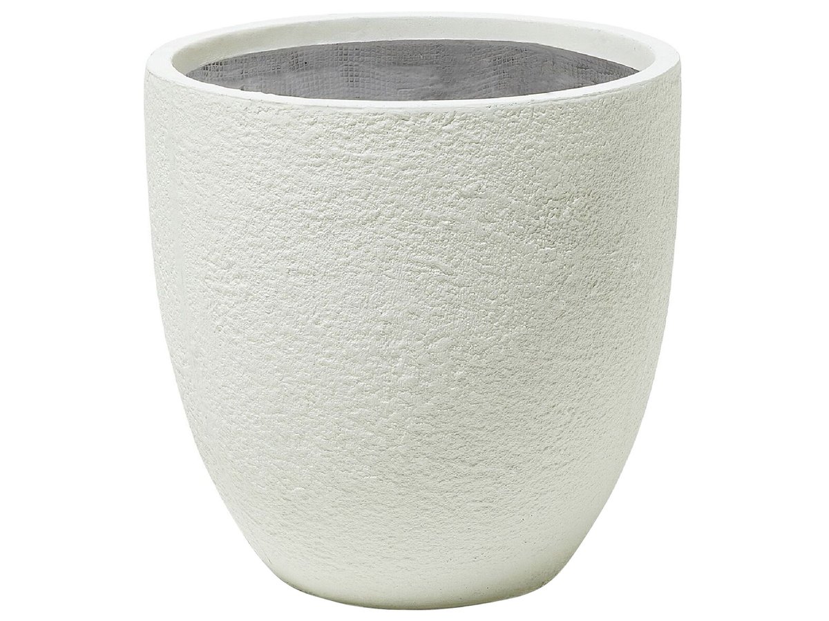 Doniczka 46 x 46 x 46 cm kremowa KANNIA