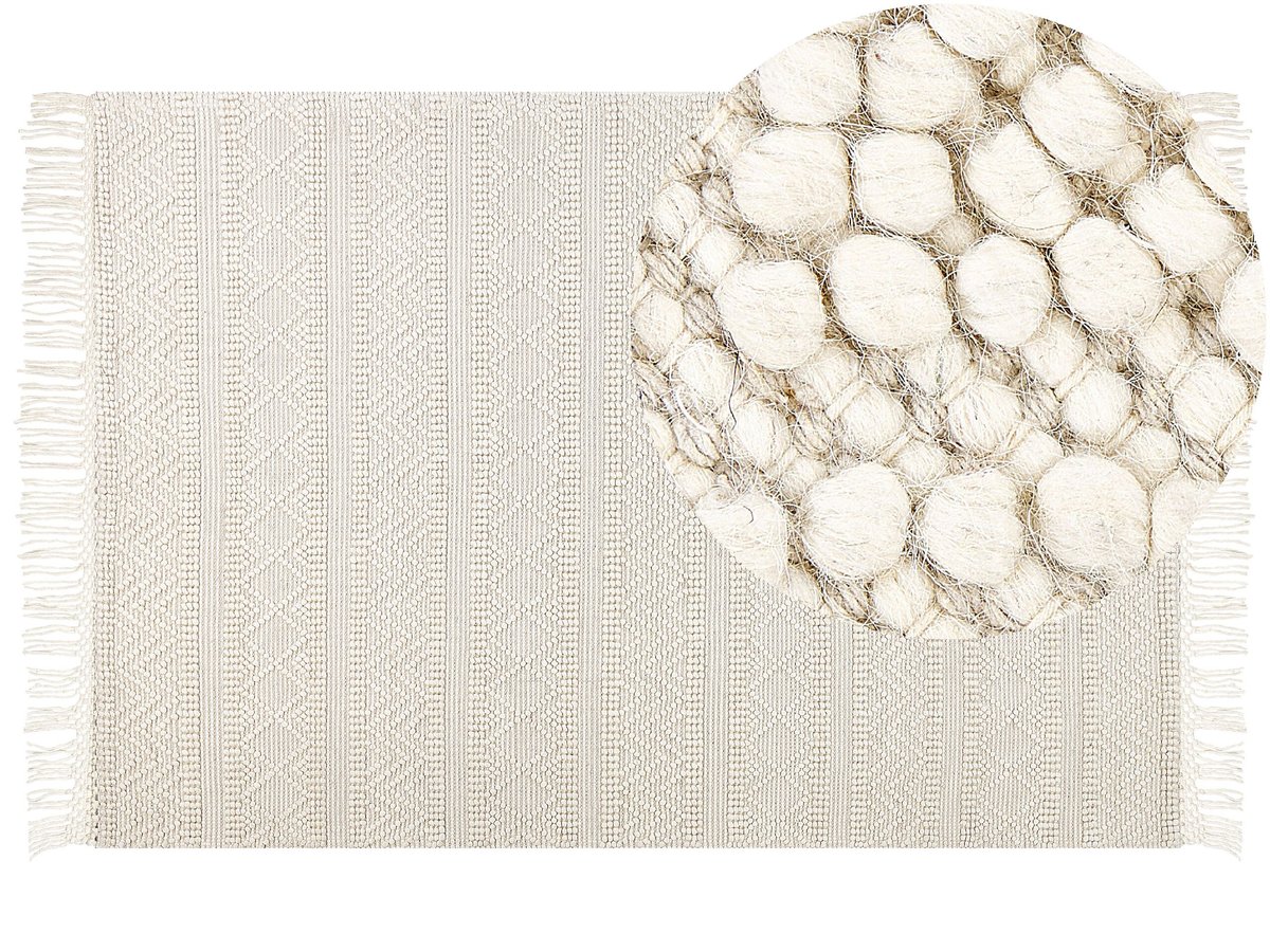 Dywan wełniany 160x230 cm beżowy PERTEK