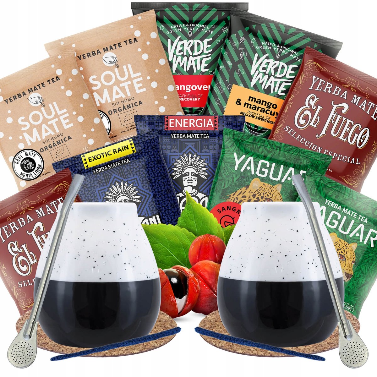 Yerba Mate Zestaw dla Dwojga Owocowy startowy