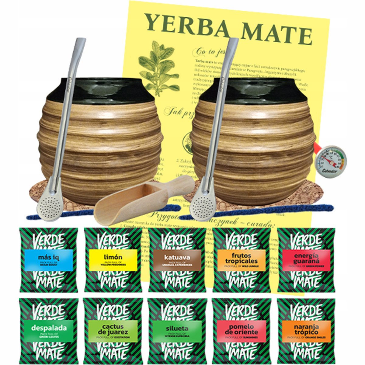 Zestaw Yerba Mate DLA DWOJGA 10x50g Tykwy Miodowe