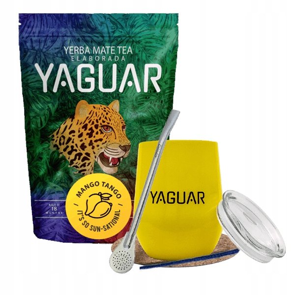 Zestaw Yerba Mate Yaguar Mango Tango 0,5kg 500g