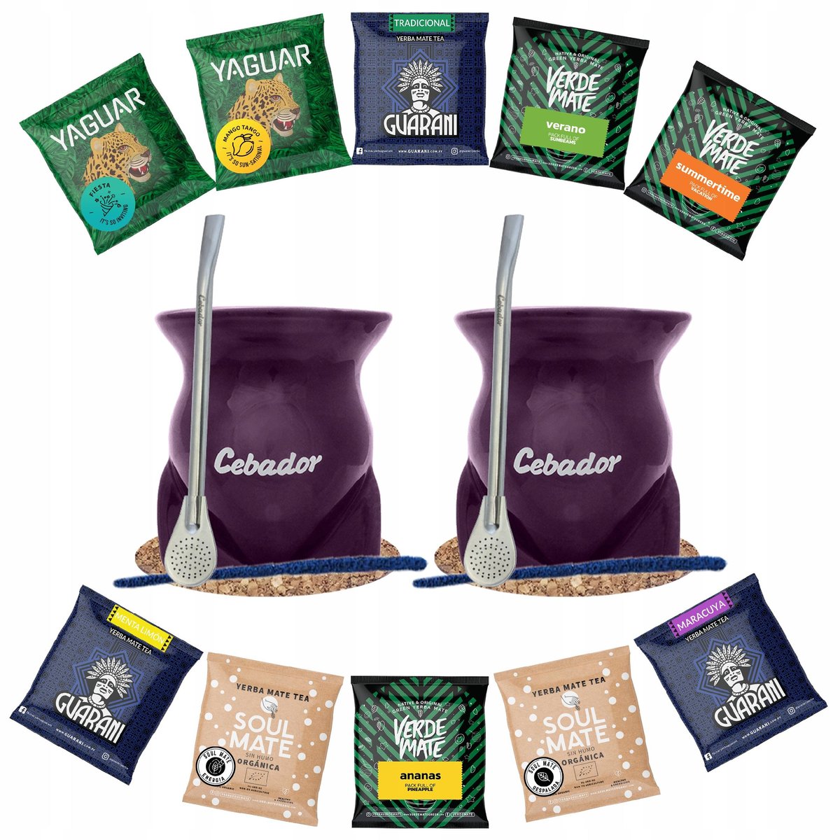 Zestaw na start Yerba Mate dla Dwojga 10x50g 500g