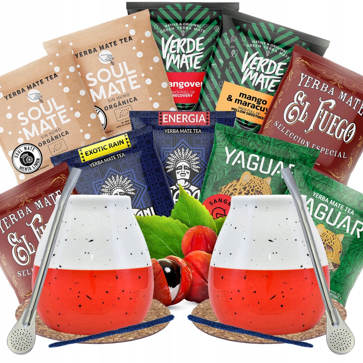 Yerba Mate Zestaw dla Dwojga Owocowy na start