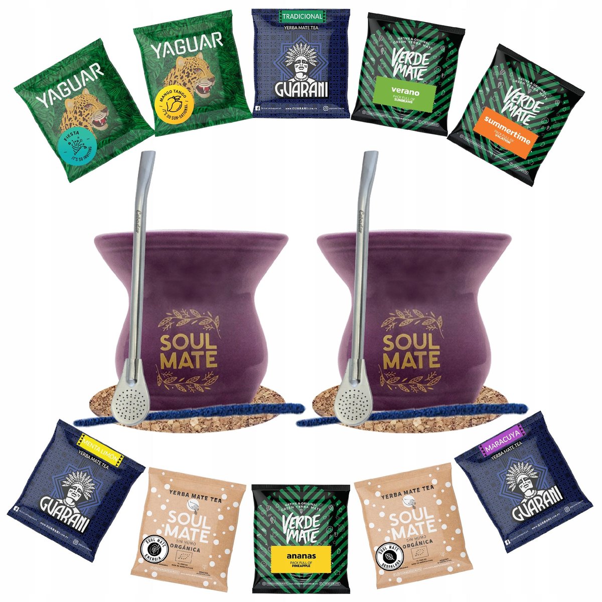 Zestaw Yerba Soul Mate 500g 10x50g Tykwa