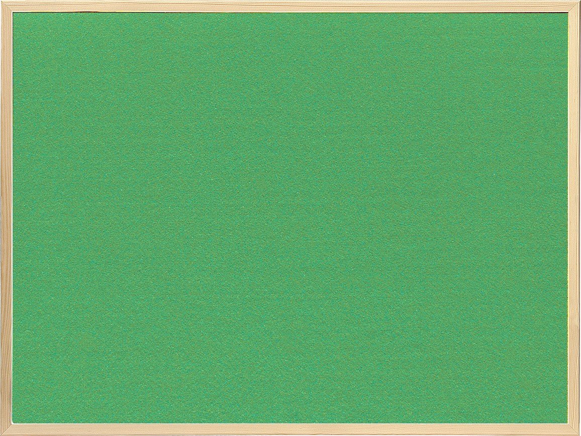 Zielona tablica tekstylna na pinezki 80x50 cm w ramie drewnianej biurowa uniwersalna