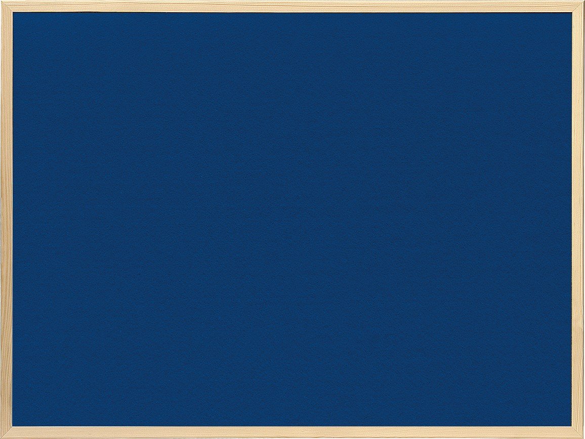 Niebieska tablica tekstylna na pinezki 80x50 cm w ramie drewnianej biurowa uniwersalna