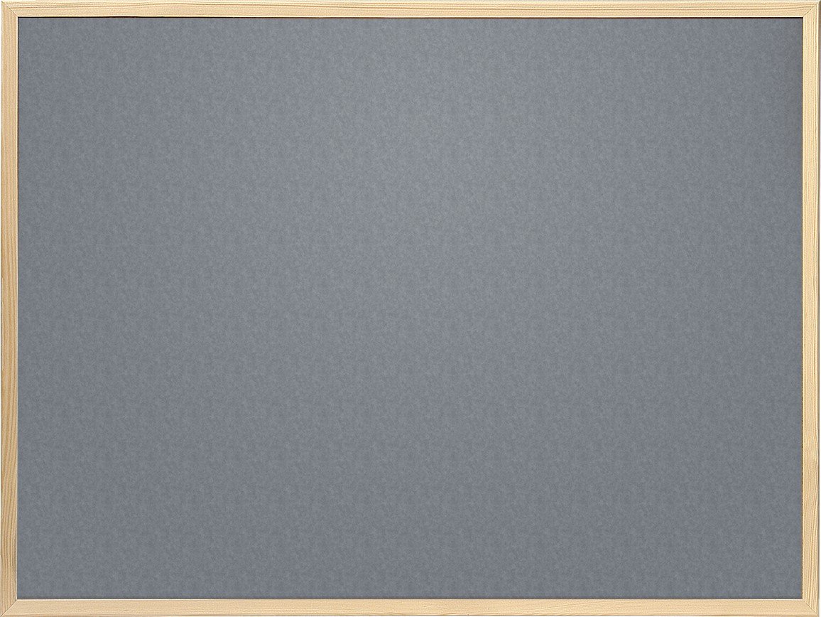 Szara tablica tekstylna na pinezki 80x50 cm w ramie drewnianej biurowa uniwersalna