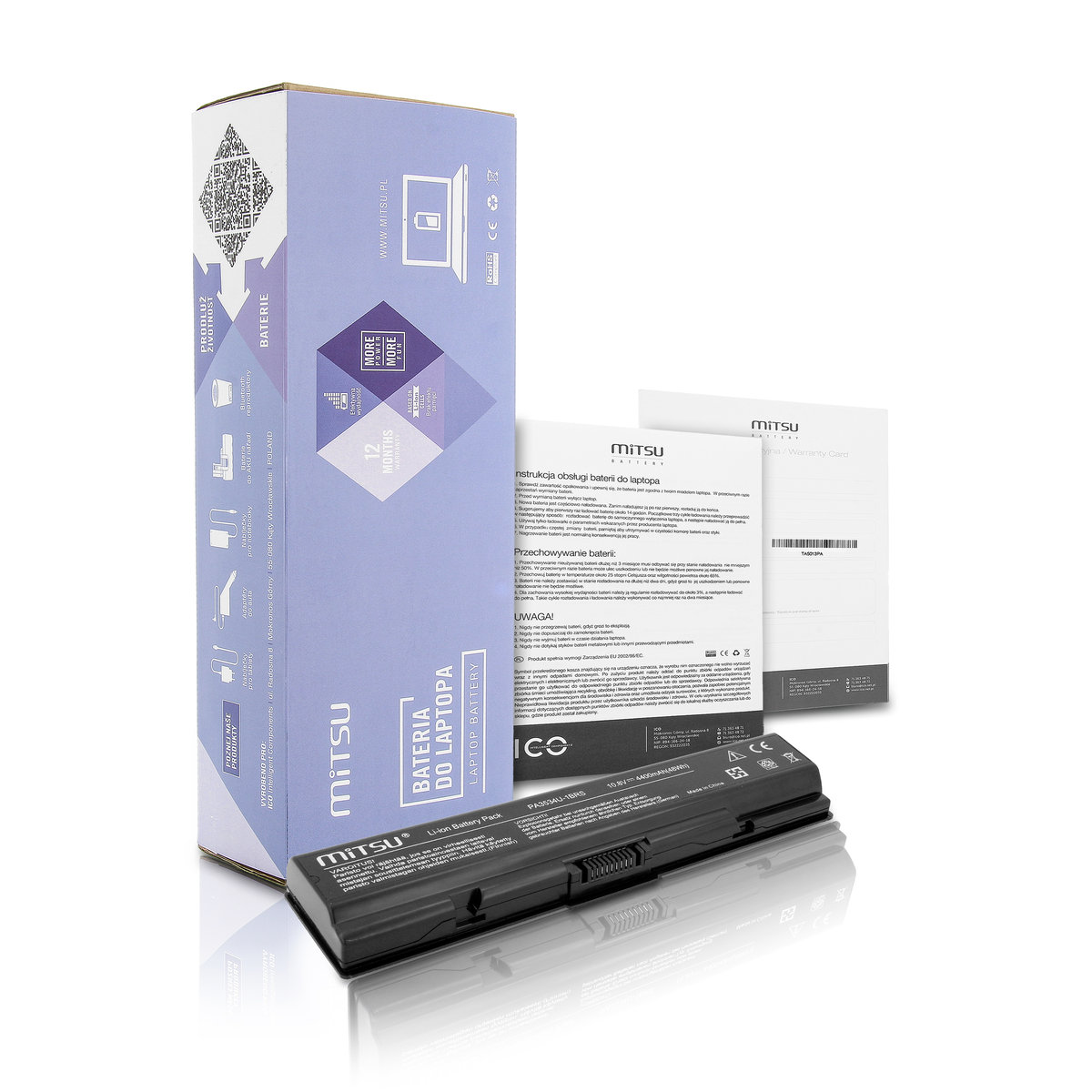 Mitsu Bateria do Toshiba A200 A300 4400 mAh BC/TO-A200