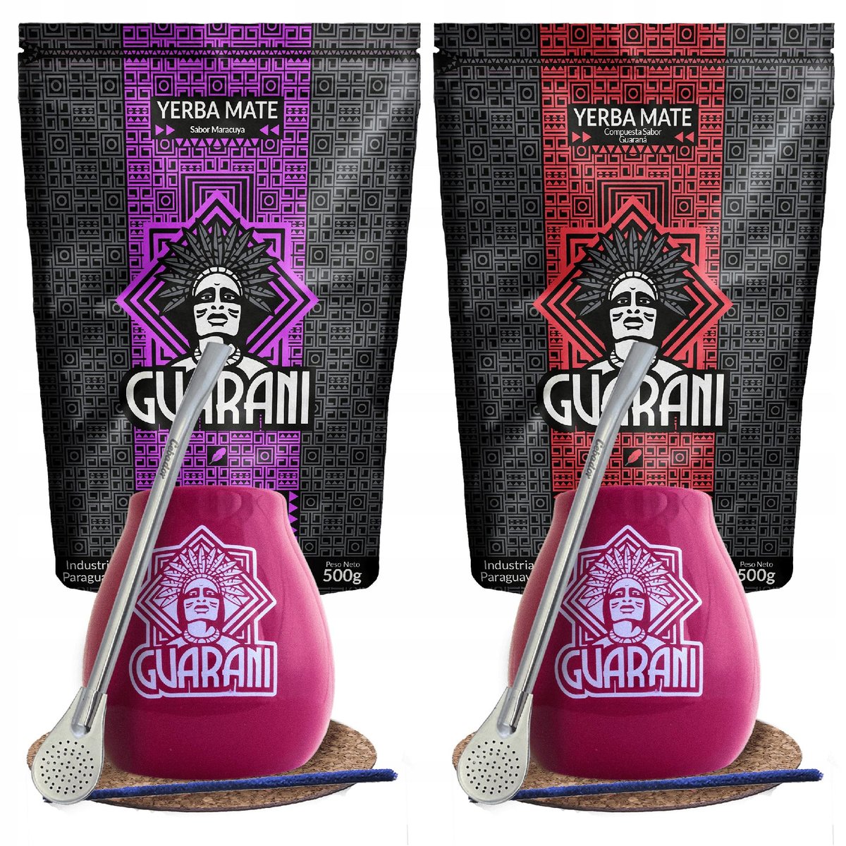 Zestaw Yerba Mate Guarani Energia dla dwojga 1kg