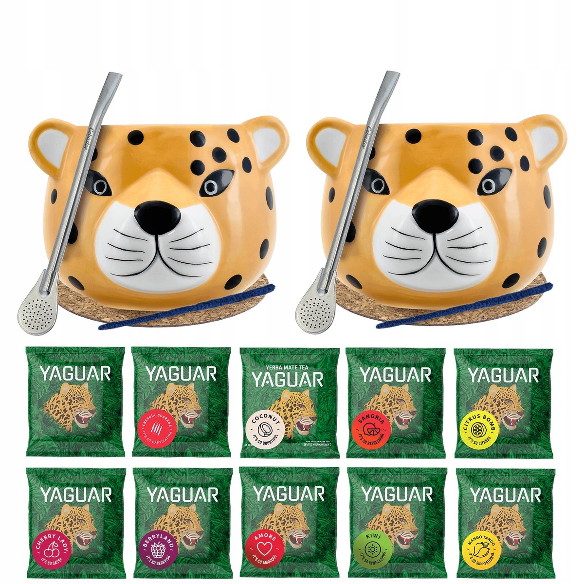Zestaw Yerba Mate dla dwojga Yaguar 10x50g 0,5 kg