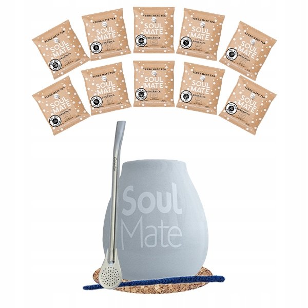 Zestaw Yerba Soul Mate 500g 10x50g Tykwa Bombilla