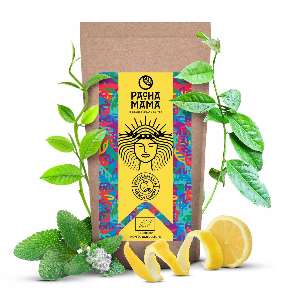 Pachamama BIO GUAYUSA + TRAWA CYTRYNOWA 250g