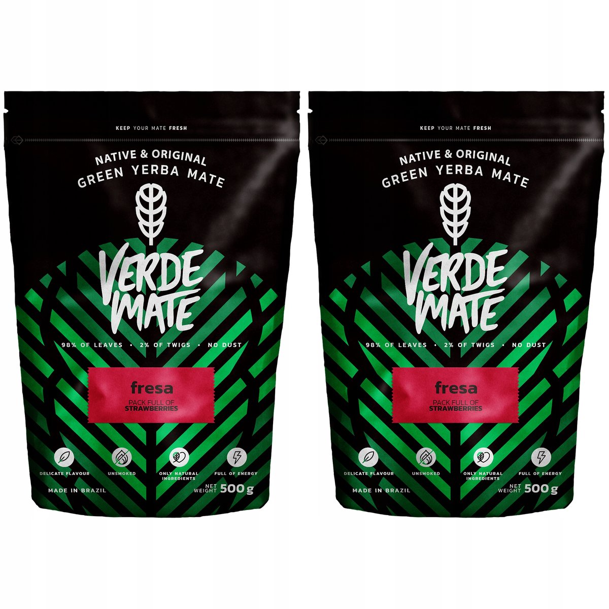 Yerba Verde Mate Green FRESA Truskawkowa 1kg 1000g