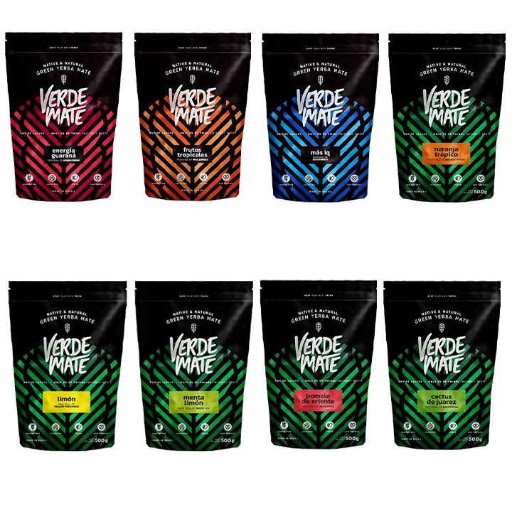 Zestaw Smakowych Yerba Verde Mate GREEN 8x500g 4kg