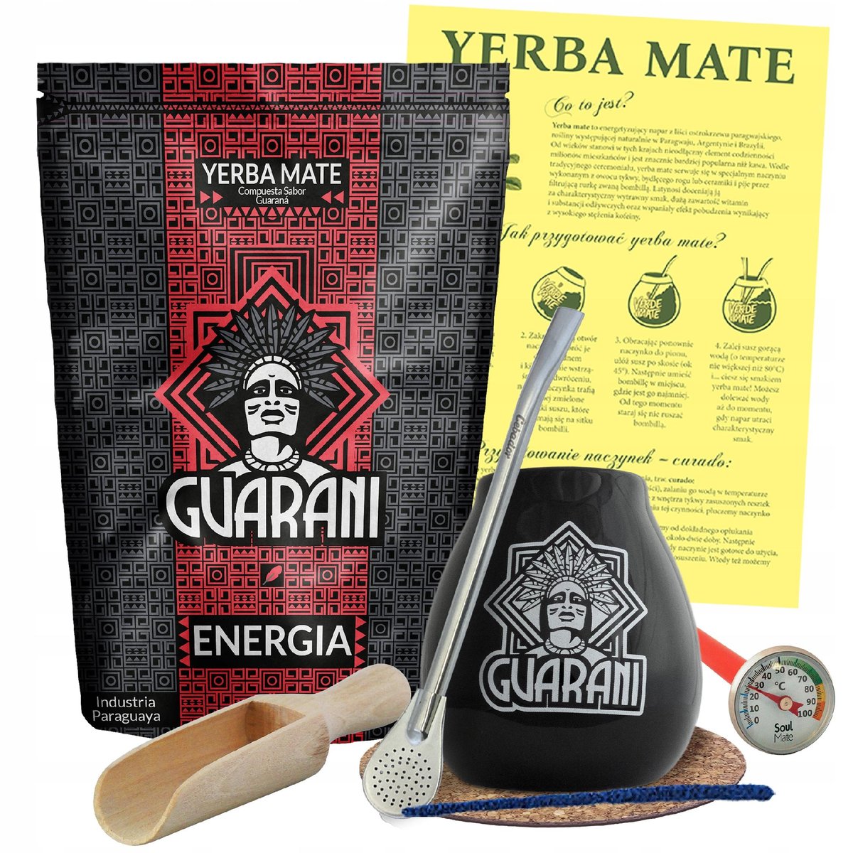 Zestaw Yerba Mate Guarani Energia 500g