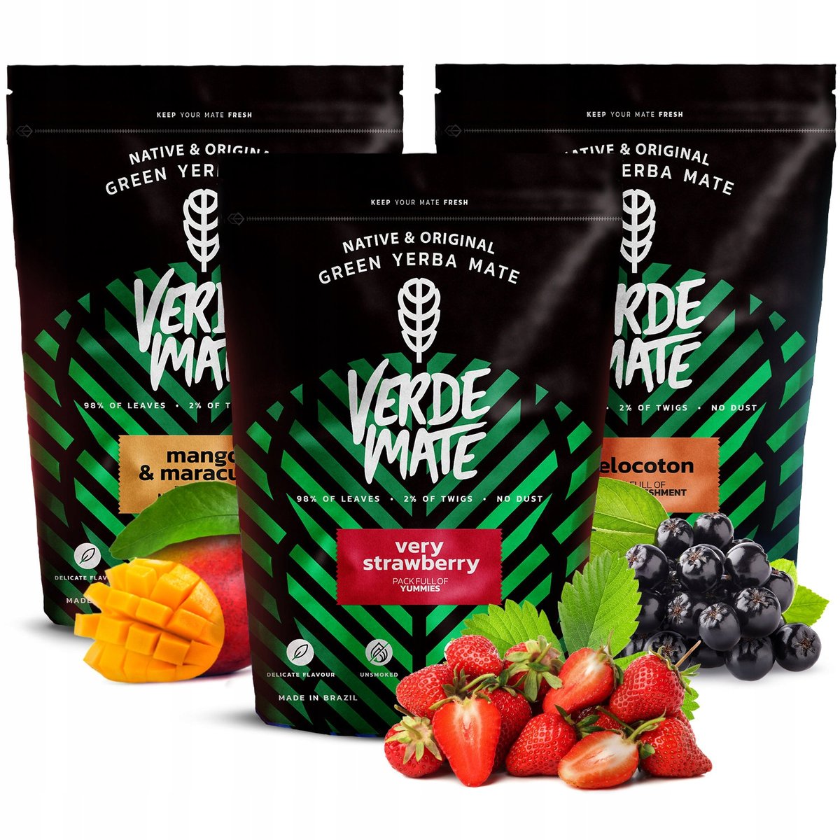 Zestaw Yerba Mate Green Owocowe 3x500g Najlepsze