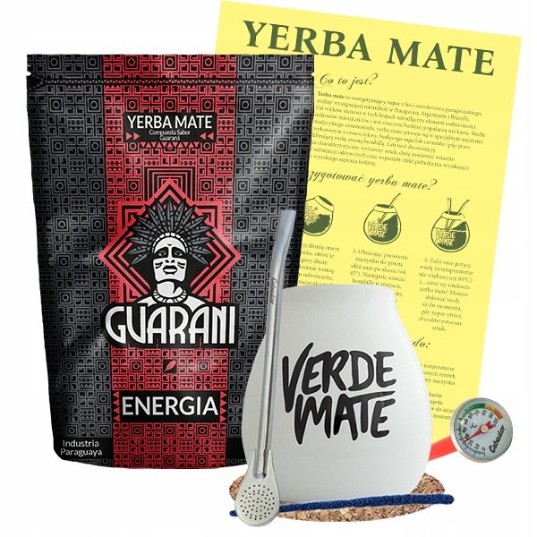 Zestaw Yerba Mate ENERGIA 500g + Bombilla + Tykwa