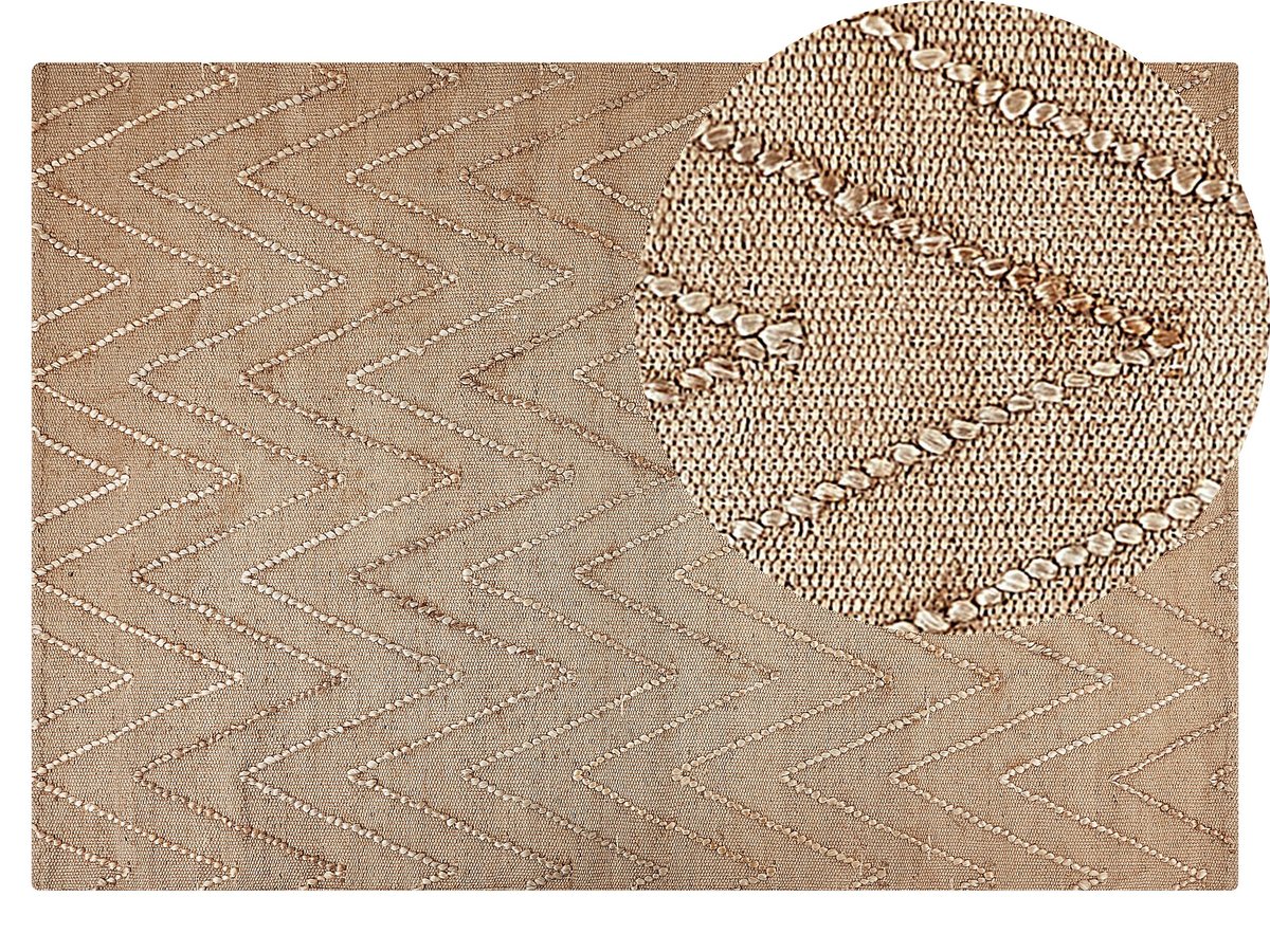 Dywan z juty 140x200 cm beżowy DADAY