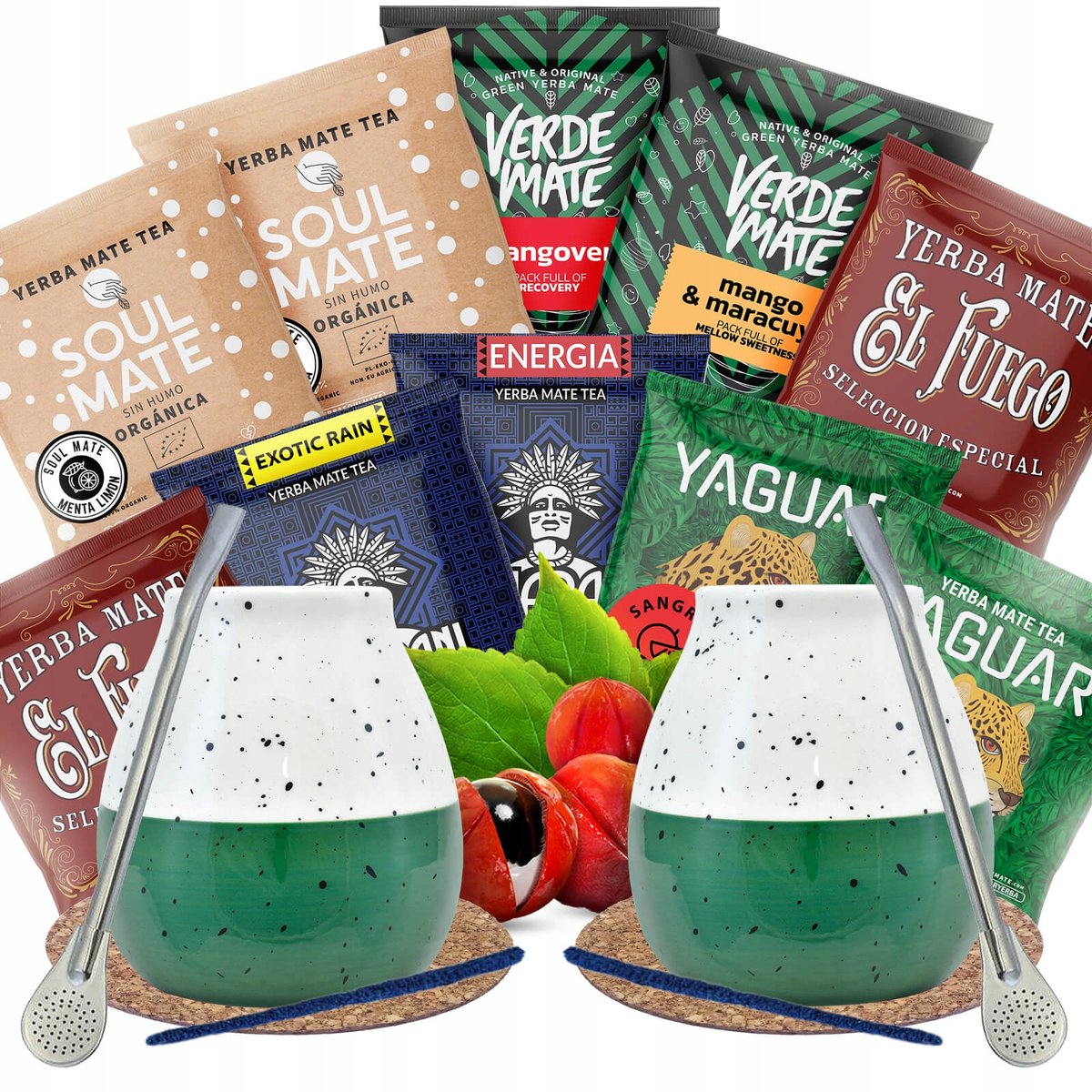 Yerba Mate Zestaw dla Dwojga Owocowy na start