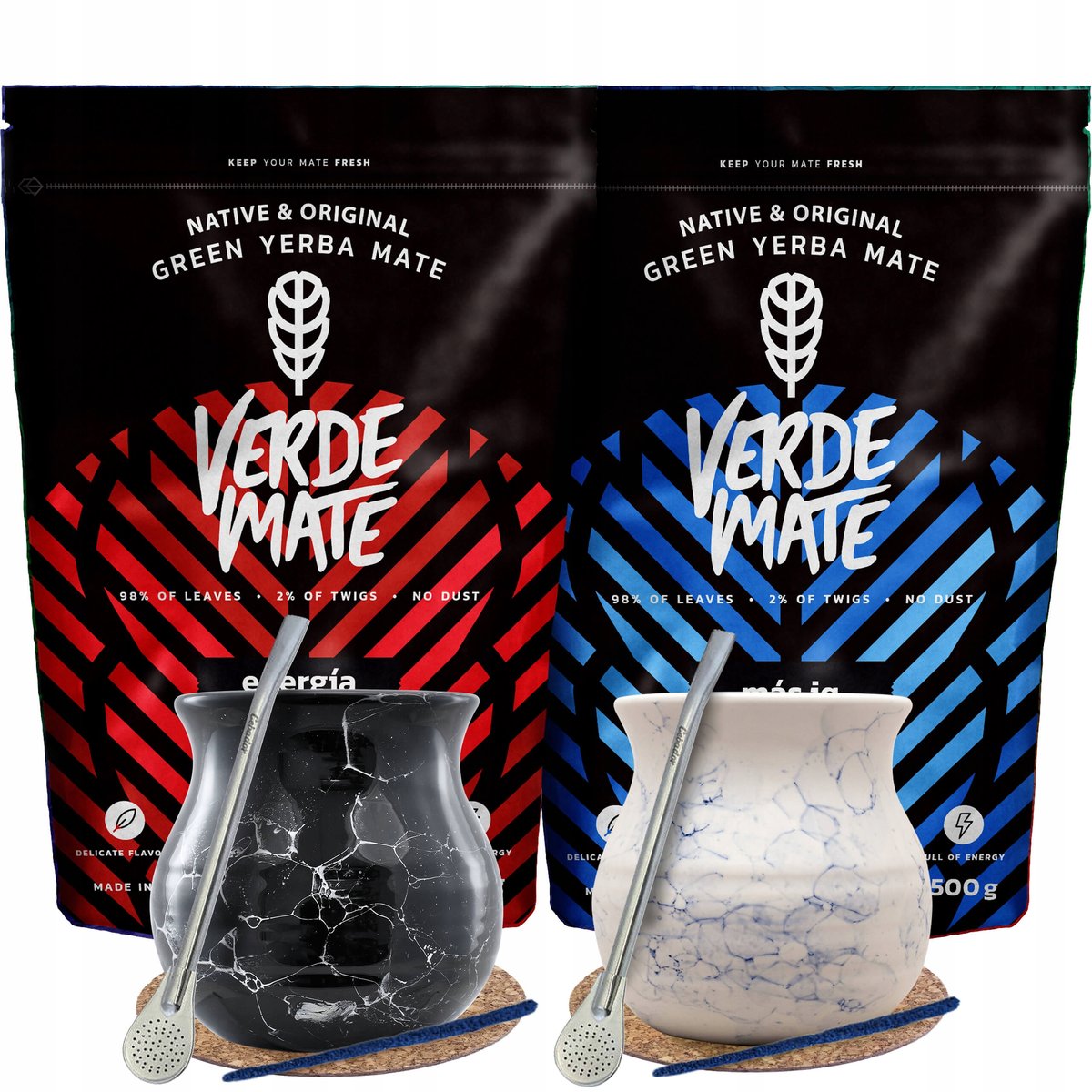 Zestaw Yerba Mate dla dwojga Bombilla Matero 1000g