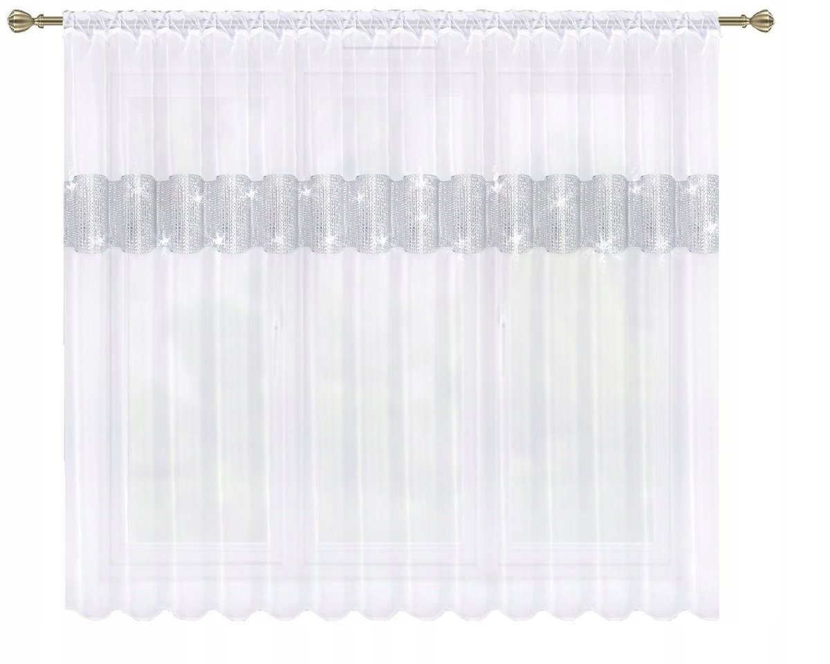 Firana Gotowa MONACO Cyrkonie 300x150 WOAL Firana
