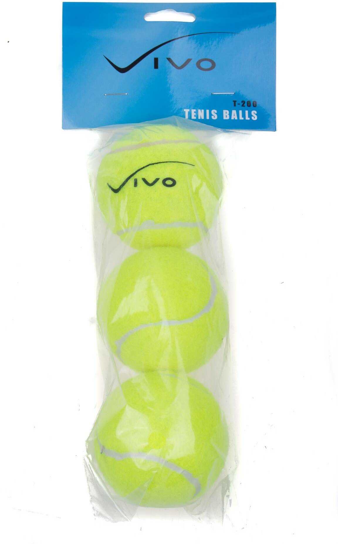Piłki tenis ziemny Vivo 3szt T-200