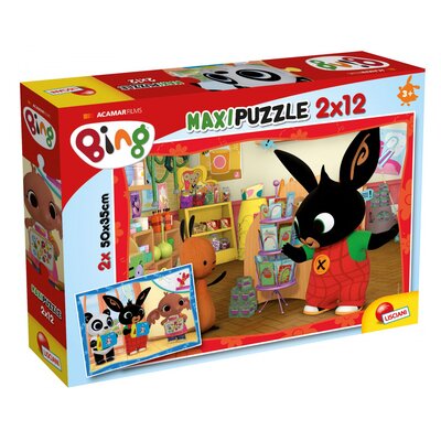 Puzzle Supermaxi 2 x 12 el. W szkole Lisciani