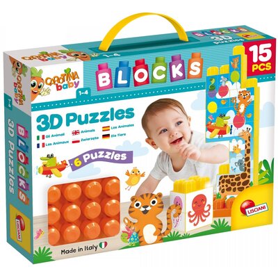 Lisciani Carotina Baby Klocki z obrazkiem 1