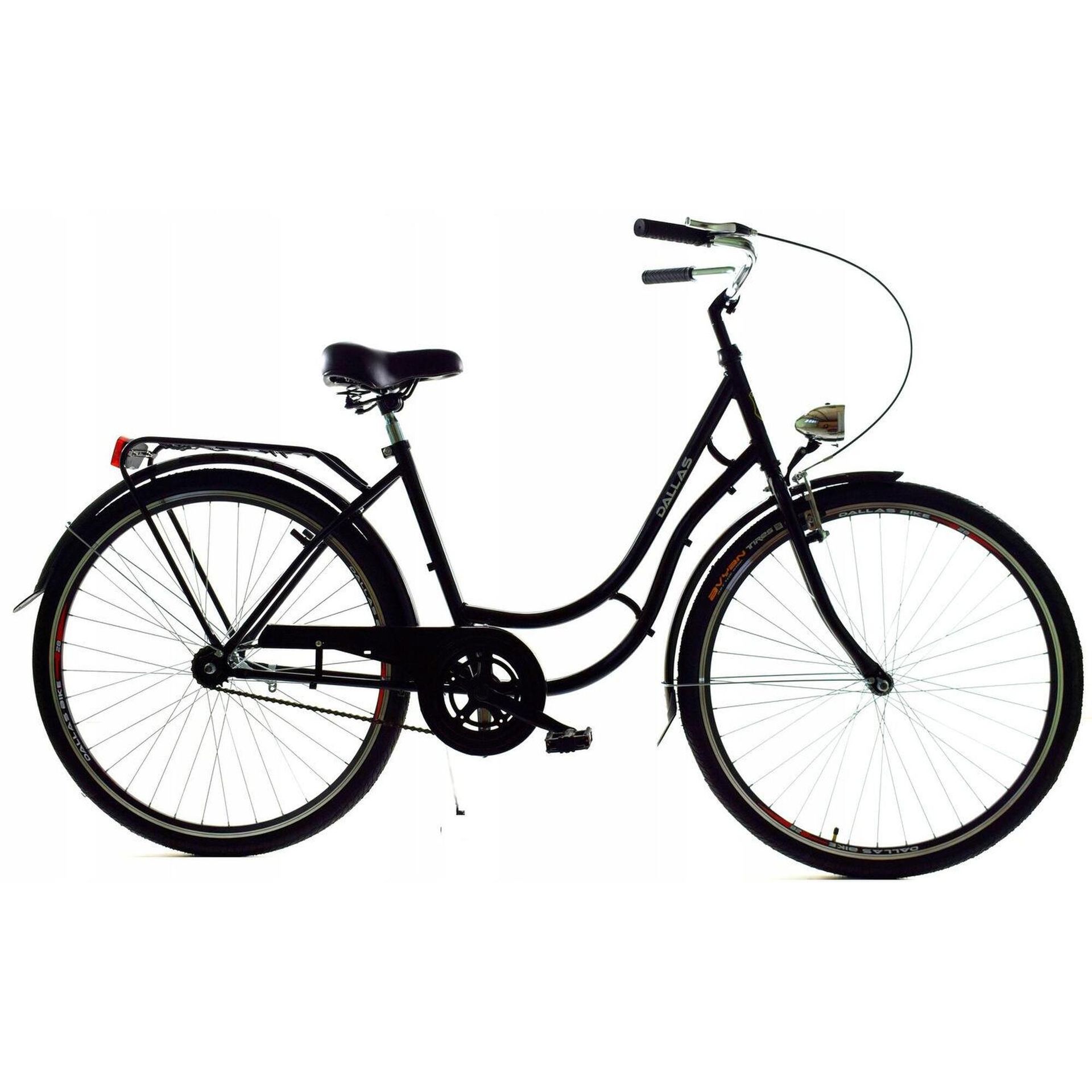 Dallas Bike City Retro 1Spd 28 cali Czarny