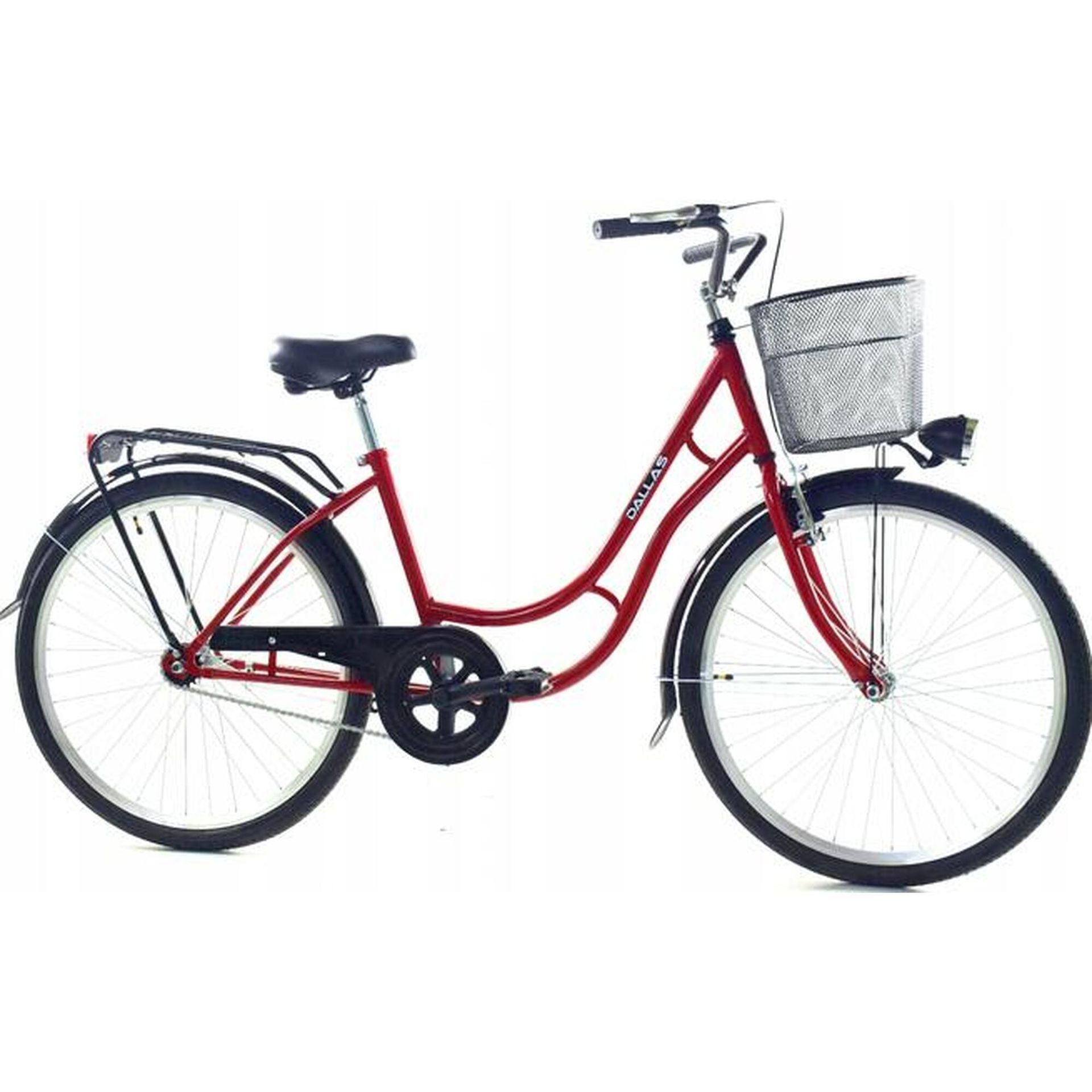 Dallas Bike Retro 26 cali Damski Bordowy